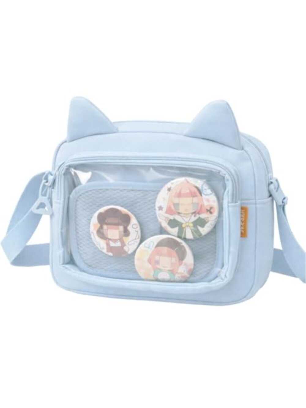 Ita Messenger Bag Small Crossbody Transparent Pins Display Kawaii Shoulder Purse